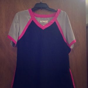 Grey's Anatomy 3 Pocket Color Block Scrub Top